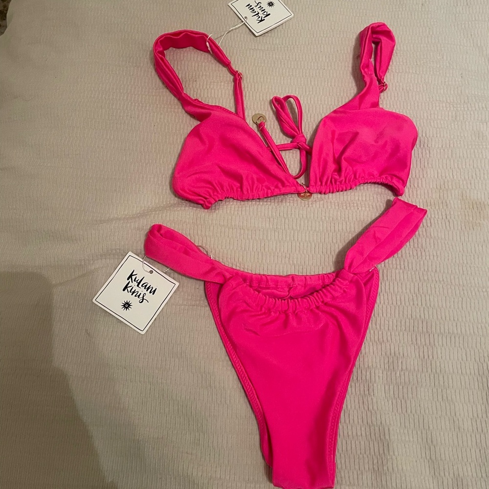 Kulani Kinis Hot Pink Bikini Top ONLY